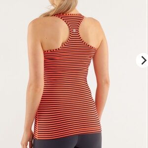 Lululemon Cool Racerback Classic Stripe Light Flare Inkwell